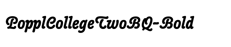 PopplCollegeTwoBQ-Bold