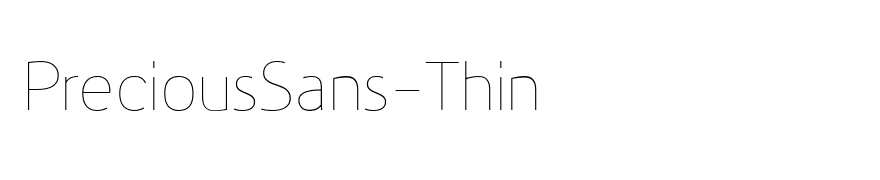 PreciousSans-Thin