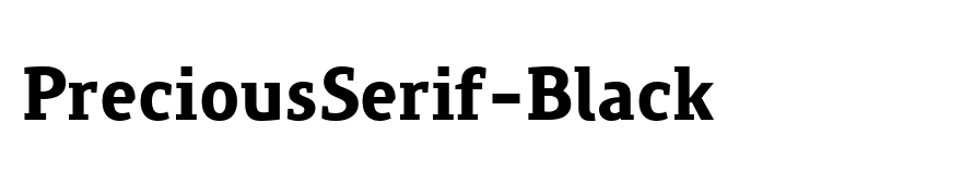PreciousSerif-Black