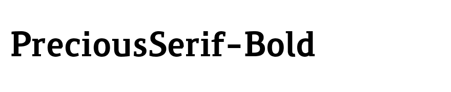 PreciousSerif-Bold