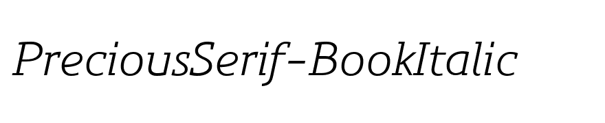 PreciousSerif-BookItalic