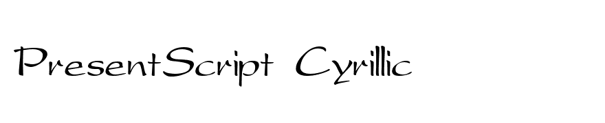 PresentScript Cyrillic