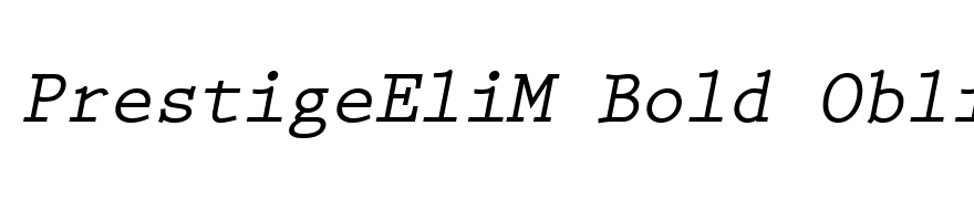 PrestigeEliM Bold Oblique