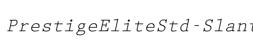 PrestigeEliteStd-Slanted