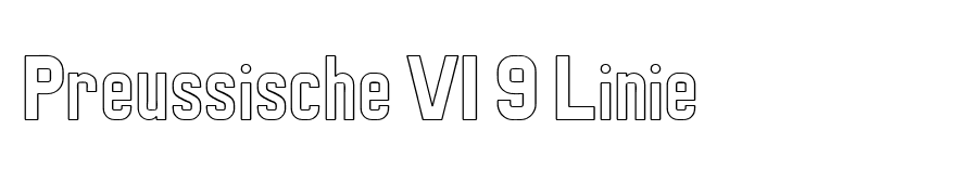 Preussische VI 9 Linie