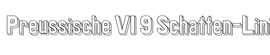 Preussische VI 9 Schatten-Linie