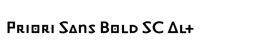 Priori Sans Bold SC Alt