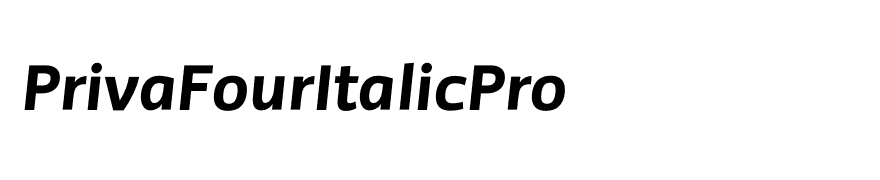 PrivaFourItalicPro