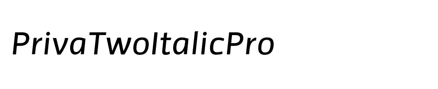 PrivaTwoItalicPro