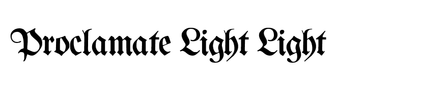 Proclamate Light Light