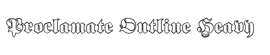 Proclamate Outline Heavy