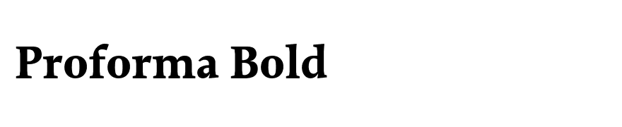 Proforma Bold