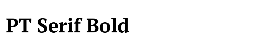 PT Serif Bold