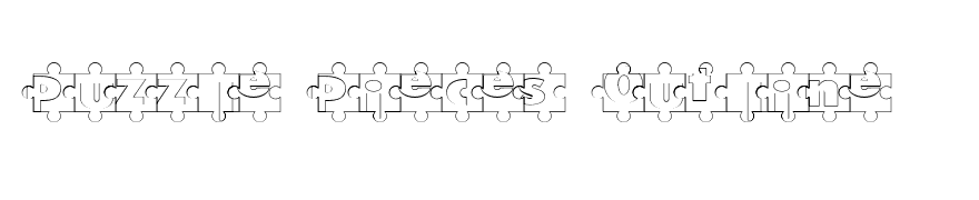 Puzzle Pieces Outline