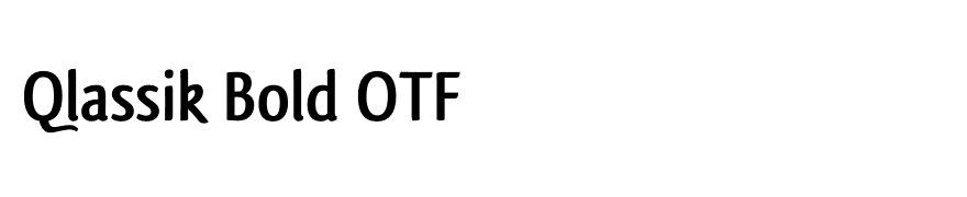 Qlassik Bold OTF