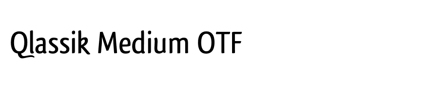 Qlassik Medium OTF