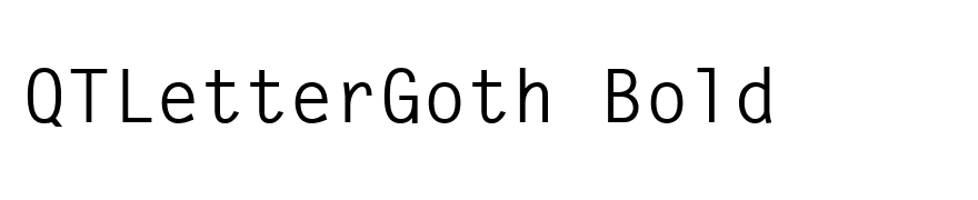 QTLetterGoth Bold