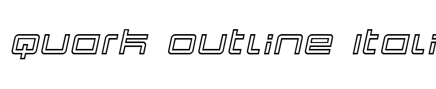 Quark Outline Italic