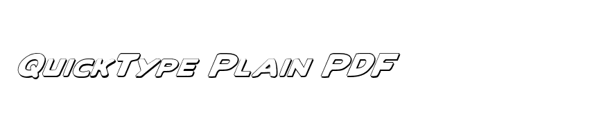 Quartermain Outline Italic