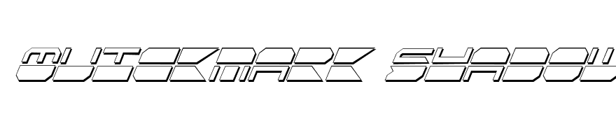 QuickMark Shadow Condensed Italic