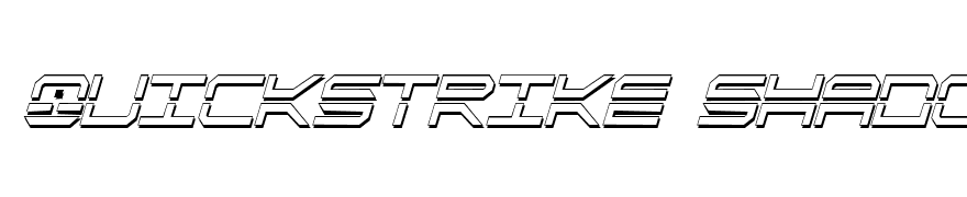 QuickStrike Shadow Condensed Italic
