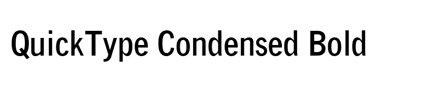 QuickType Condensed Bold