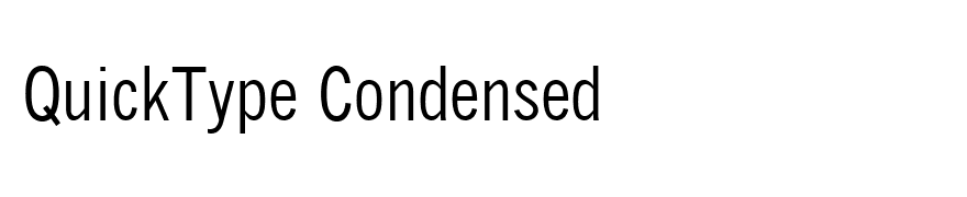 QuickType Condensed