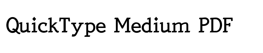 QuickType Medium PDF