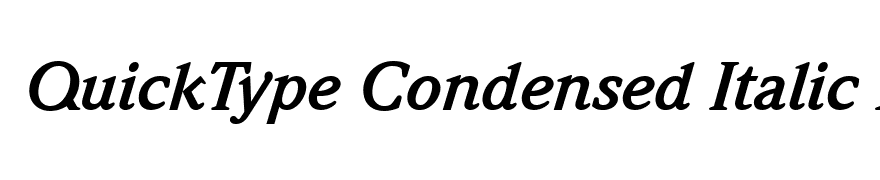 Quintessence SSi Bold Italic