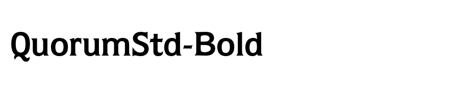 QuorumStd-Bold