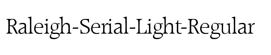 Raleigh-Serial-Light-Regular