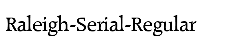 Raleigh-Serial-Regular