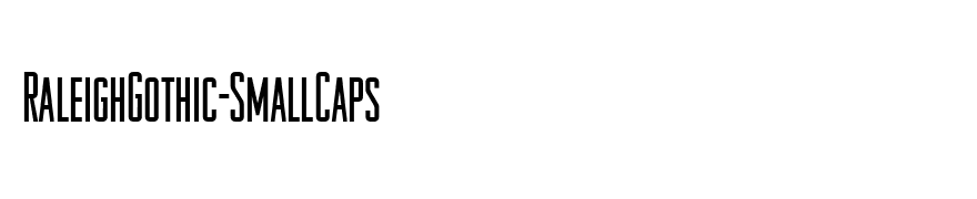 RaleighGothic-SmallCaps