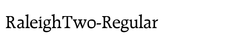 RaleighTwo-Regular