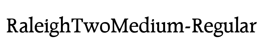 RaleighTwoMedium-Regular