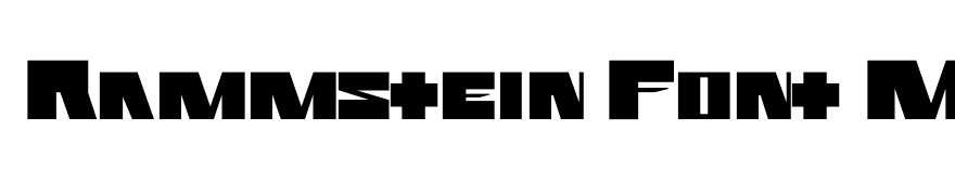 Rammstein Font Made By AiR
