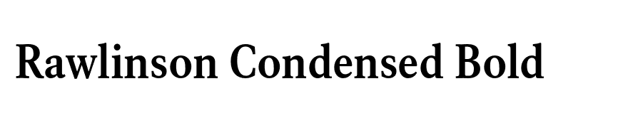 Rawlinson Condensed Bold