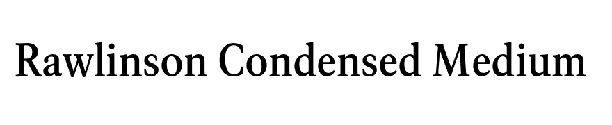 Rawlinson Condensed Medium