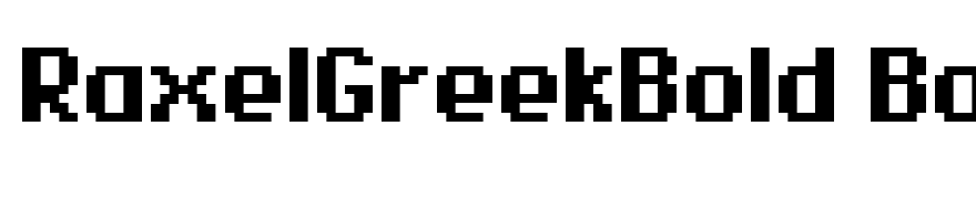RaxelGreekBold Bold