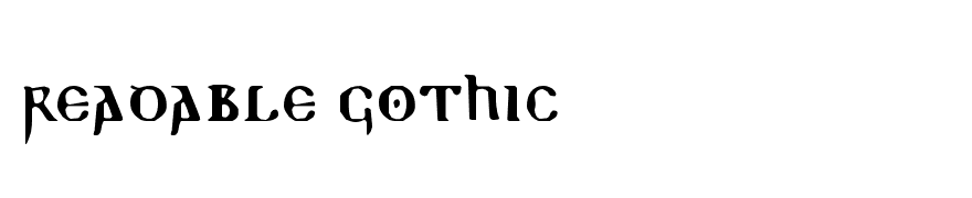 Readable Gothic