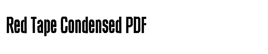 Red Tape Condensed PDF