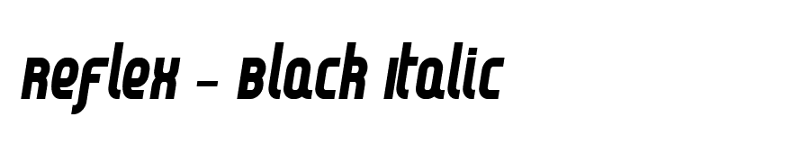 Reflex - Black Italic