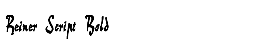 Reiner Script Bold