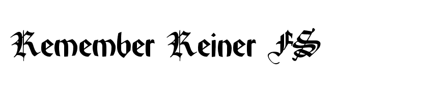 Remember Reiner FS