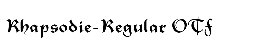 Rhapsodie-Regular OTF