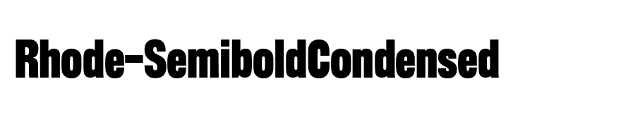 Rhode-SemiboldCondensed