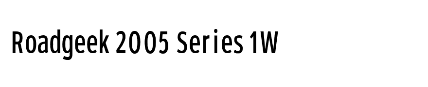 Roadgeek 2005 Series 1W