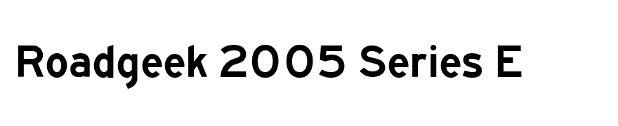 Roadgeek 2005 Series E