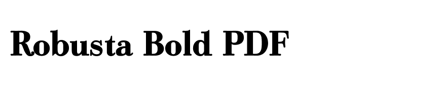 Robusta Bold PDF