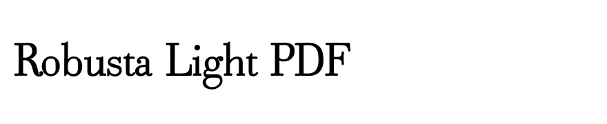 Robusta Light PDF
